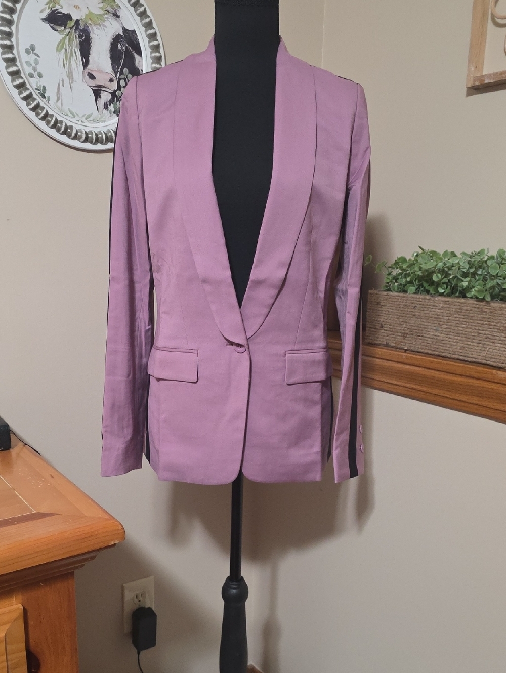 Wildfang Lavender Pink Single-Button Blazer